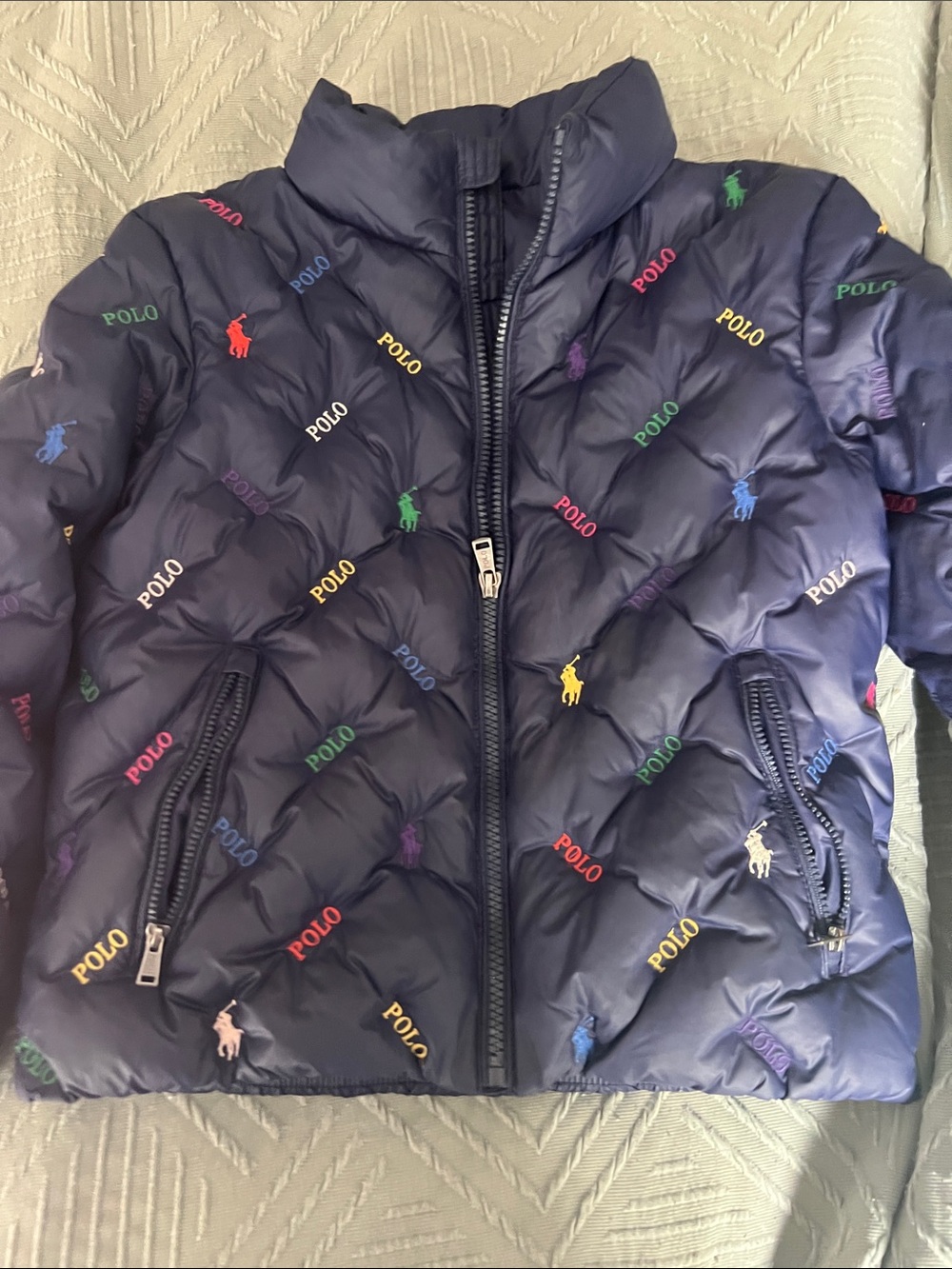 Girls Polo Puff Down Jacket